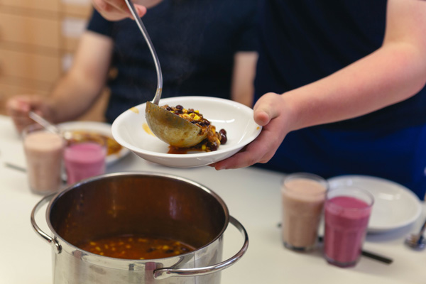 Die Schulküche der Burgschule